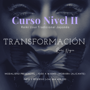 CURSO REIKI USUI - NIVEL II grupal presencial en Moraira (Alicante)